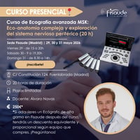 Cours avancé d'échographie musculo-squelettique : Écho-anatomie complexe et exploration du système nerveux périphérique (20 heures) - EN PRÉSENTIEL - 29, 30 et 31 mai 2026